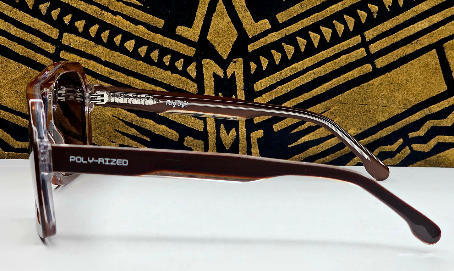 Pasifika-Lima Aviator Shades (Brown/Brown)