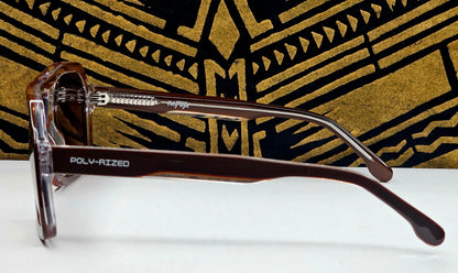 Pasifika-Lima Aviator Shades (Brown/Brown)