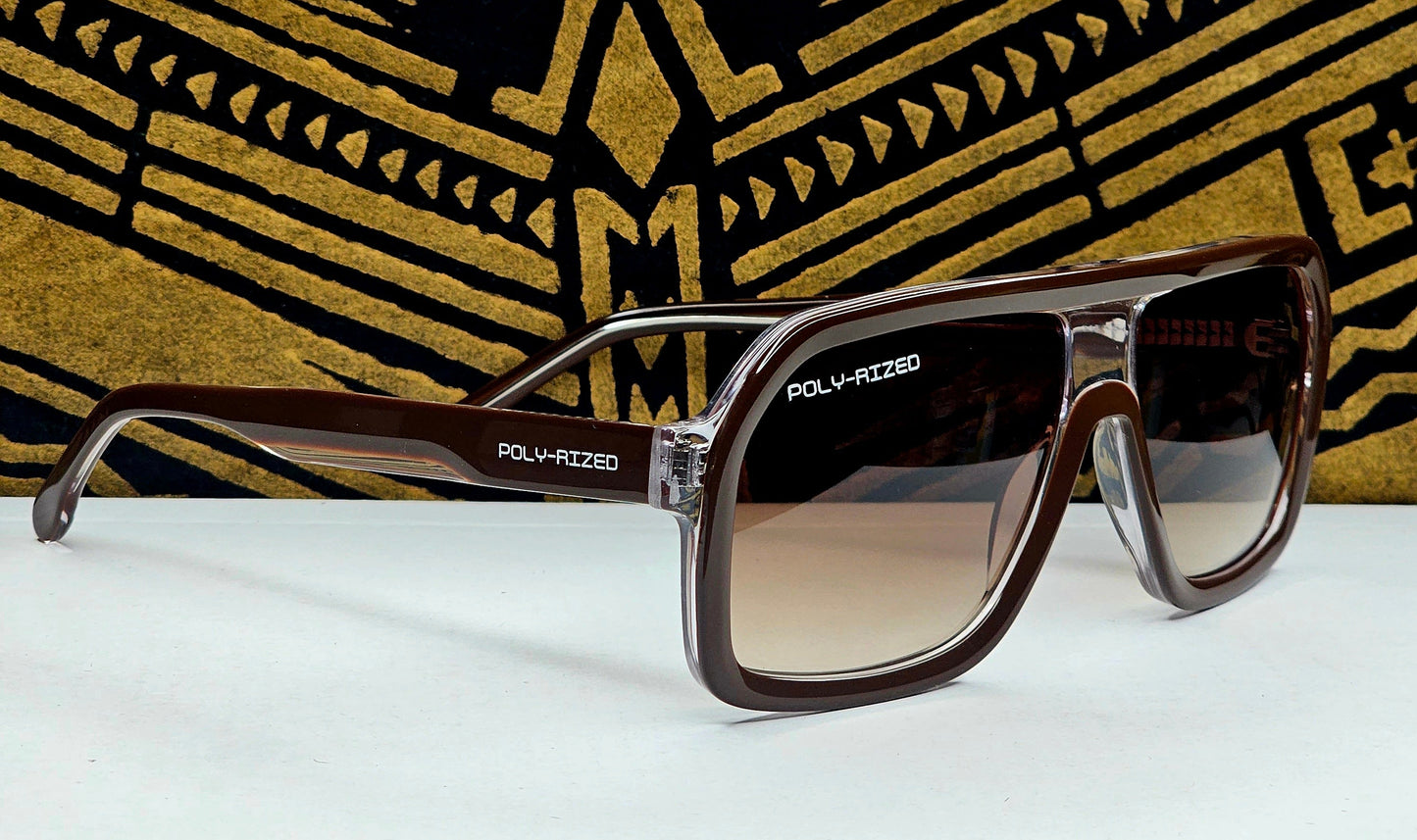 Pasifika-Lima Aviator Shades (Brown/Brown)