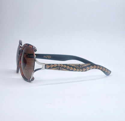 Nesian Womens Round Shades (Leopard)