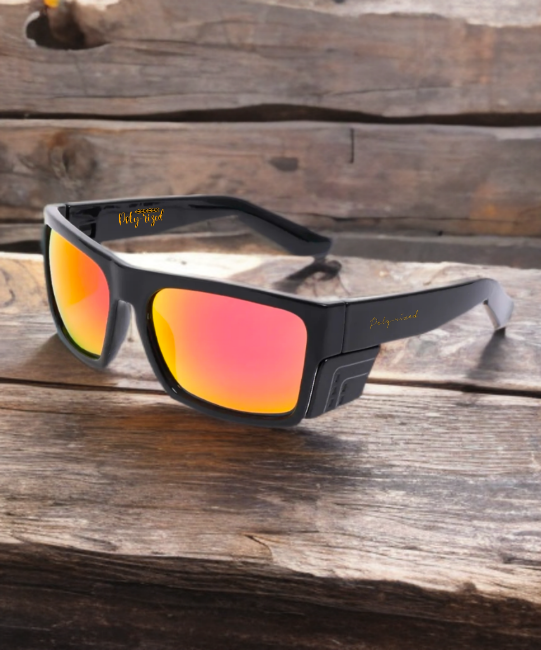 SideBlock Safety Shades (Orange) – Poly-rized