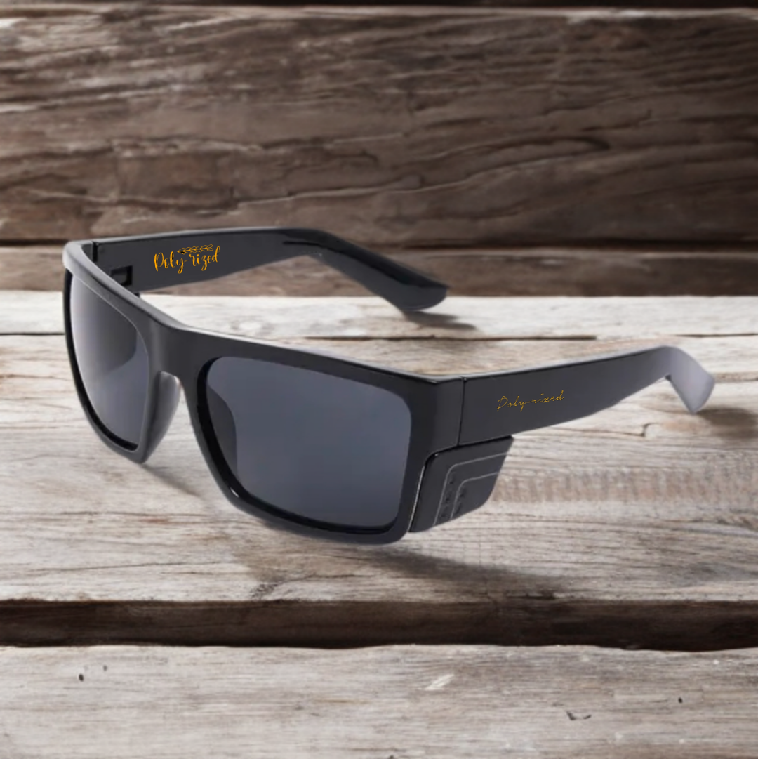 Sideblock Safety Shades (Black) – Poly-rized